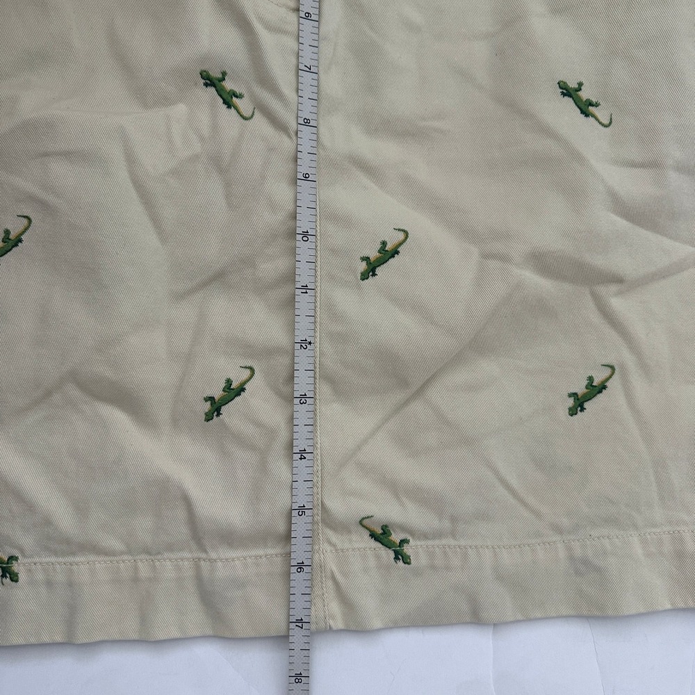 J.Crew Women's Khaki Tan Lizard Gecko Embroidered Chino Mini Skirt Size 8 Cotton - Picture 6 of 6